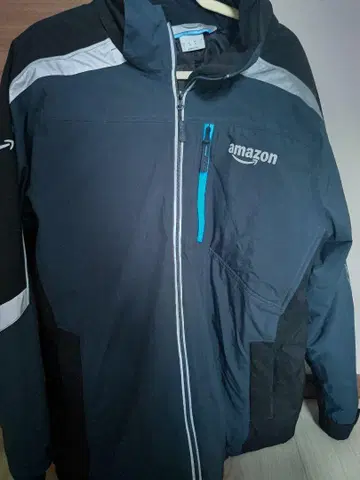 Amazon 로고 자켓 블랙 L 사이즈 충전솜