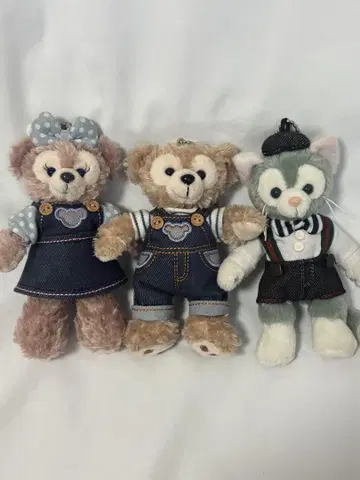 더피 셰리메이 젤라토니 데님 인형 배지 세트