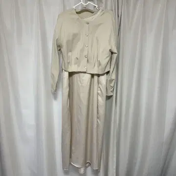 베이지 셋업 원피스