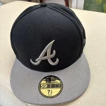 59FIFTY 블랙 그레이 야구 모자 71/2