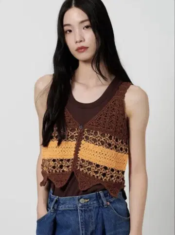뷰티앤유스 LOGAN knitting mills 니트 베스트