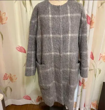 투모로우랜드 볼지 알파카 샤기 노카라 코트