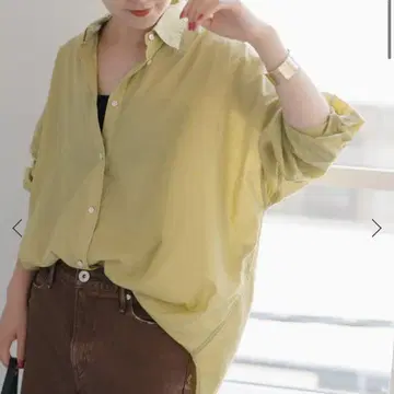Spick and Span 새상품급 가먼트 다이 카슈쿨 셔츠