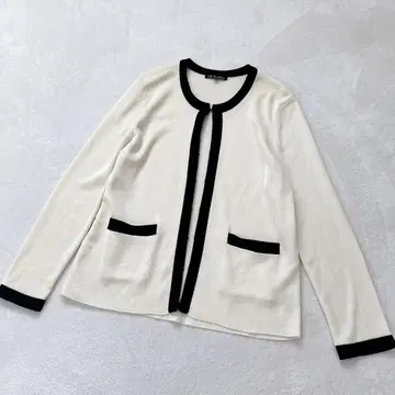 [ 새상품급 ] 23구 바이컬러 가디건 라메 믹스 겉옷 심플 L
