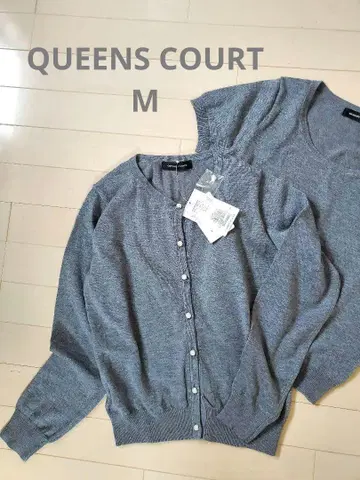 택 포함 새상품 QUEENS COURT 퀸즈 코트 앙상블 니트 M