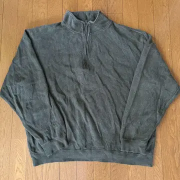 ORVIS 오비스 빈티지 90s 카키 하프 지퍼 트레이닝복