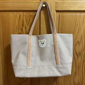 러브러리 바이 페이러 올드 테디 와펜 토트백 베이지 대