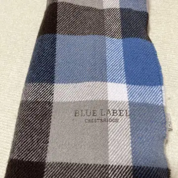 BLUE LABEL 파랑 체크 머플러