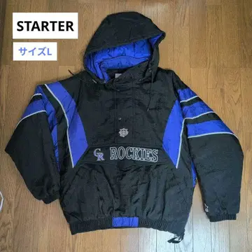 STARTER 콜로라도 로키스 하프 지퍼 후드티