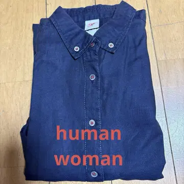 휴먼 우먼 네이비 블라우스!