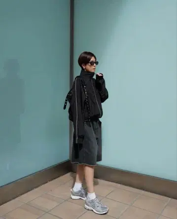 machatt nylon zip blouson