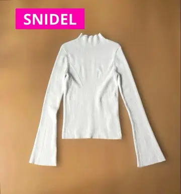 스나이델 니트 리브 니트 SNIDEL 니트 하이넥