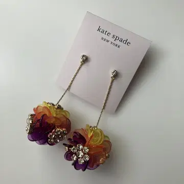 레어 kate spade 플라워 드롭 귀걸이