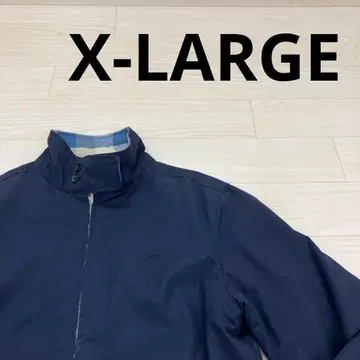 X-LARGE 리버서블 스윙탑 블루종 블록 체크