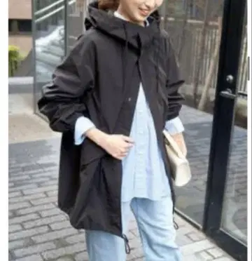 Spick and Span P/Ny 발수 스노우 카모 후드티 코트