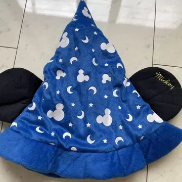 디즈니 모자 미키 별 달 무늬 귀도리 모자