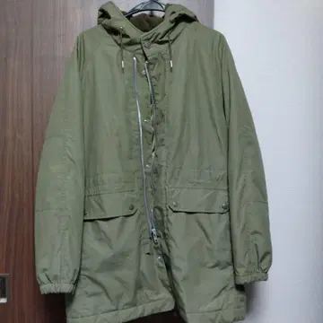 어반 리서치 카키 밀리터리 후드 부착 자켓
