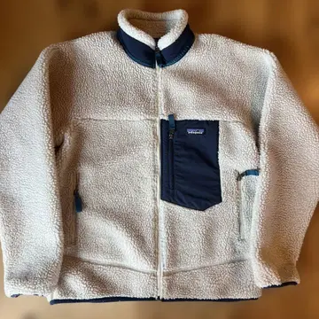 patagonia 레트로X 남성용 M 아이보리/네이비