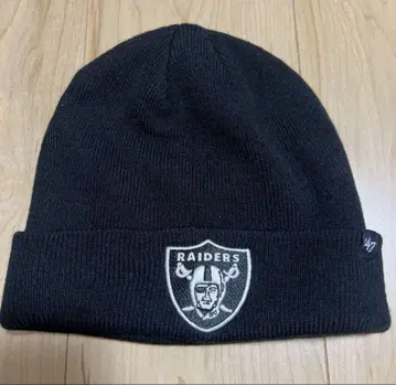 미사용 47 RAIDERS 레이더스 니트 캡 블랙 NFL