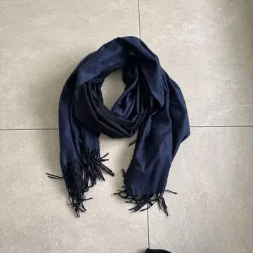 캐시미어 네이비 대형 머플러 숄