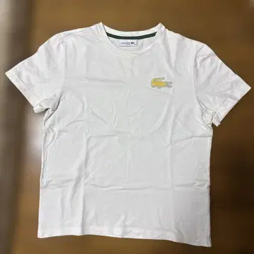 LACOSTE 루즈핏 T셔츠 화이트 36