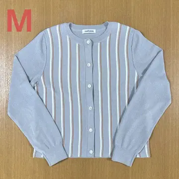 NEWYORKER (뉴요커) 그레이 스트라이프 긴팔 가디건 M
