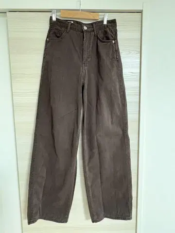 ZARA 코듀로이 데님 팬츠 브라운