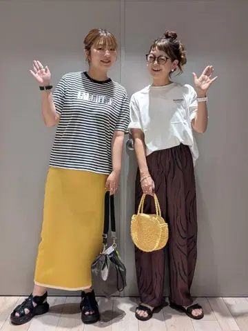 LEPSIM*렙심*카츠코 기획 프린트 팬츠 브라운