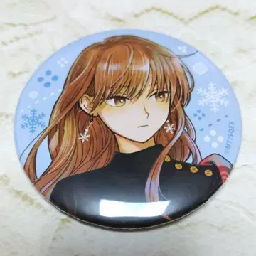 얼음 속성 남자와 쿨한 동료 여자 캔뱃지 겨울 달 씨