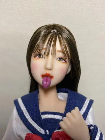 오비츠 27 커스텀 인형 미디엄 브라운 혀 내밀기 #메루카리할로윈