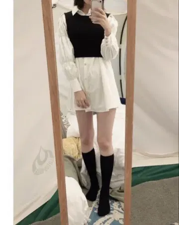 amerge 아멜쥬 셔츠 원피스 니트 베스트