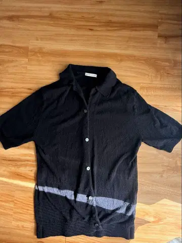 UNITED ARROWS 블랙 반팔 셔츠 M