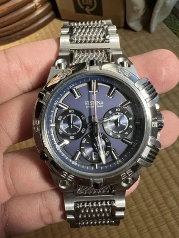 FESTINA 크로노그래프 시계 네이비