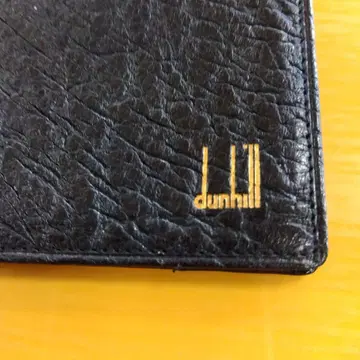 dunhill 블랙 가죽 장지갑