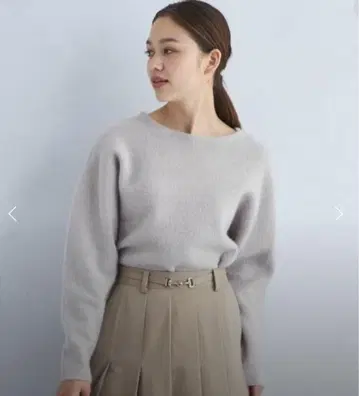 유나이티드 애로우즈 FOX 블렌드 형태 돌먼 풀오버 니트