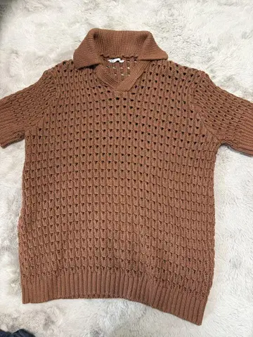 ZARA 남성용 피케 셔츠 L 사이즈