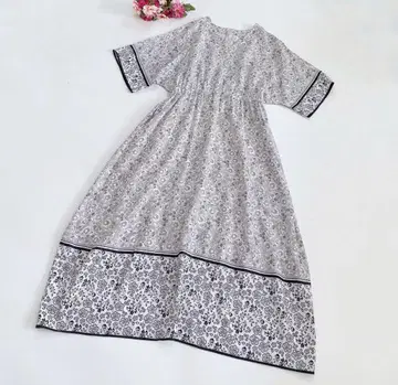 23구 온워드 카시야마 스카프 패널 프린트 원피스 여성용 size36