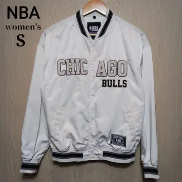 NBA 여성용 바시티 자켓 S 화이트 자수 로고