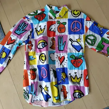 PALACE 컬러풀 그래픽 셔츠 XL