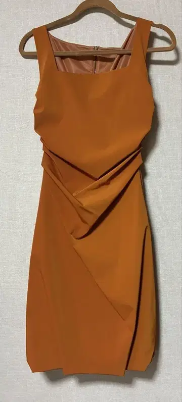 FOXEY NEW YORK 40 오렌지 슬리브리스 무릎 기장 원피스