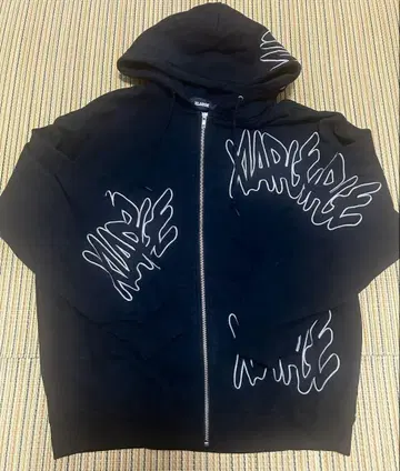 X-LARGE 블랙 후드티 L 사이즈