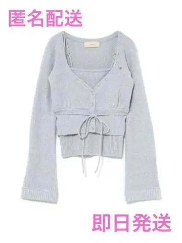 andmary Delta button tops GRAY