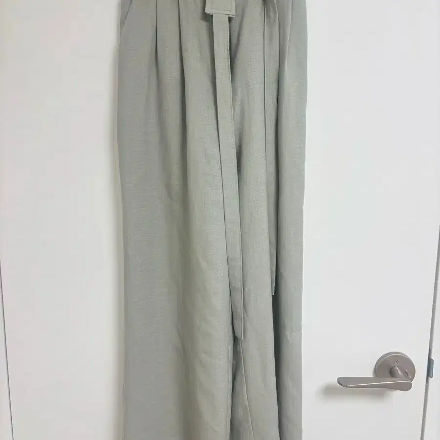 Linen Wide Belt Slacks