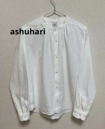 ashuhari 1.5cm 목이 길어 보이는 셔츠 화이트