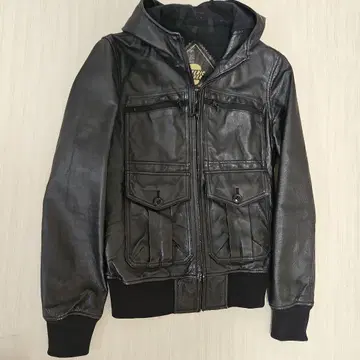 HYSTERIC LEATHER 블랙 가죽 자켓