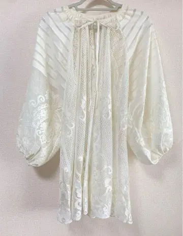 빈티지 빈티지 레이스 리메이크 상의 커튼 레이스