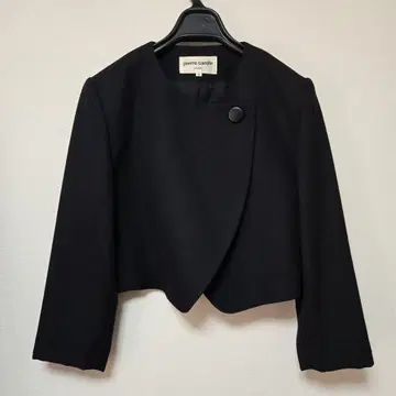 pierre cardin 블랙 노카라 자켓