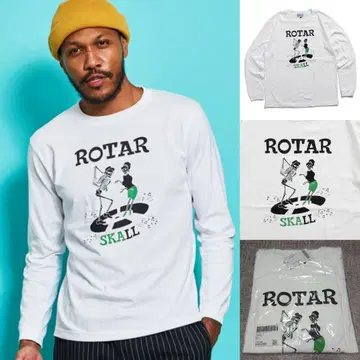 로터 ROTAR SKALL LS Tee 프린트T셔츠 화이트 L