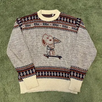 80s 스누피 니트 스웨터 arrow vintage