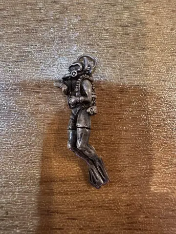 다이버 스쿠버 다이빙 925 목걸이 탑 실버